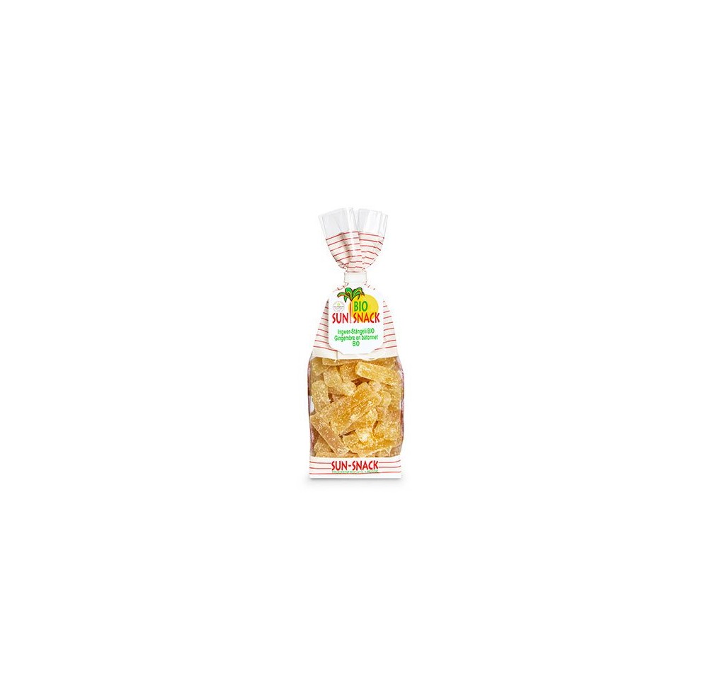 BIO SUN SNACK gingembre candi bio sach 200 g BIO SUN SNACK gingembre candi bio sach 200 g