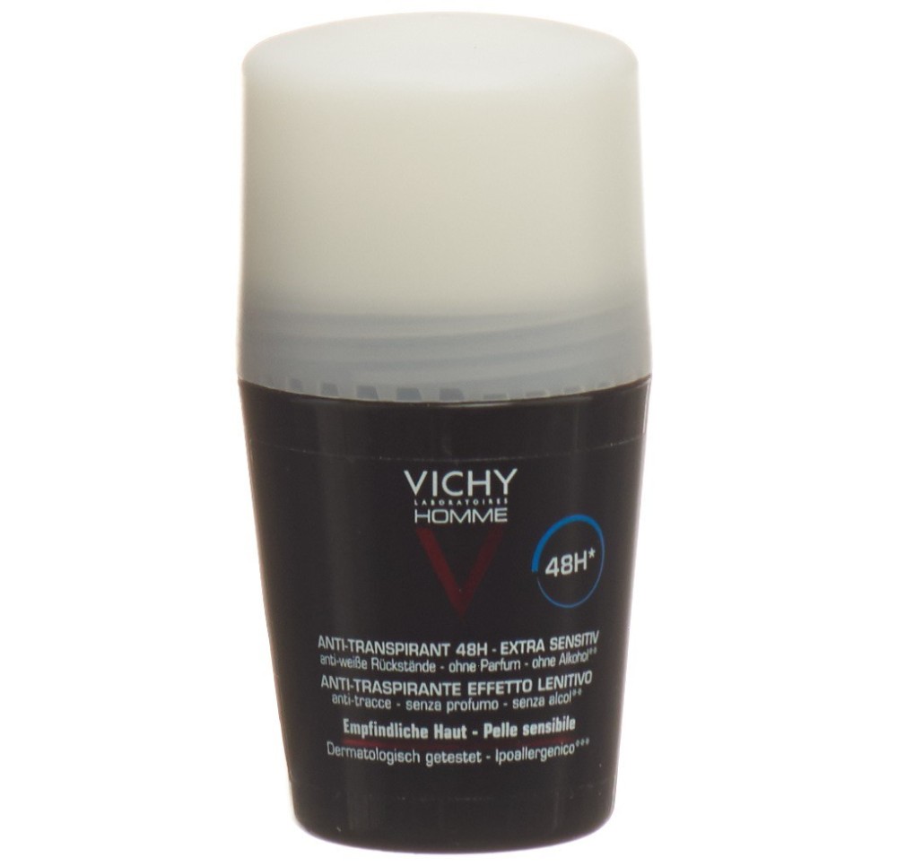 VICHY Homme déo 48h peau sens roll-on 50 ml