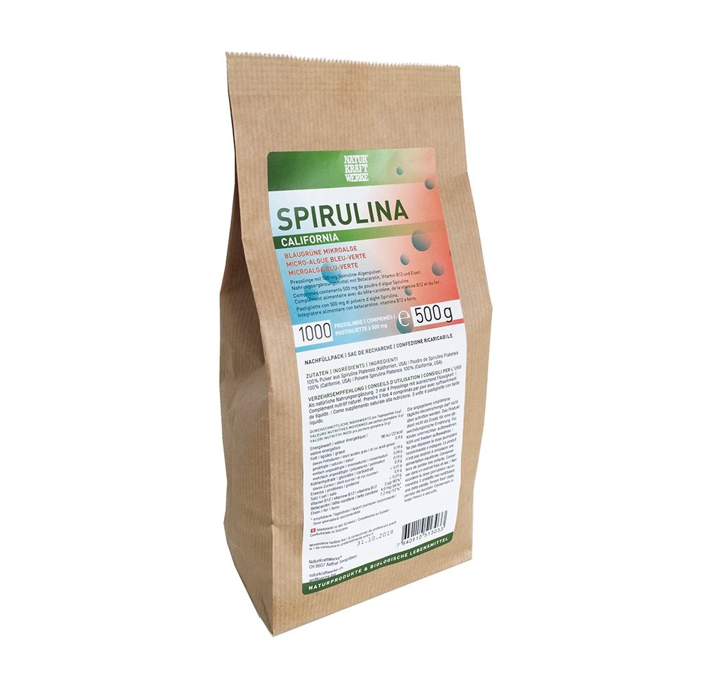 NATURKRAFTWERKE Spirulina Californ compr 1000 pce