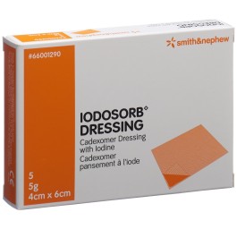 IODOSORB dressing 5 g 4x6cm 5 pce