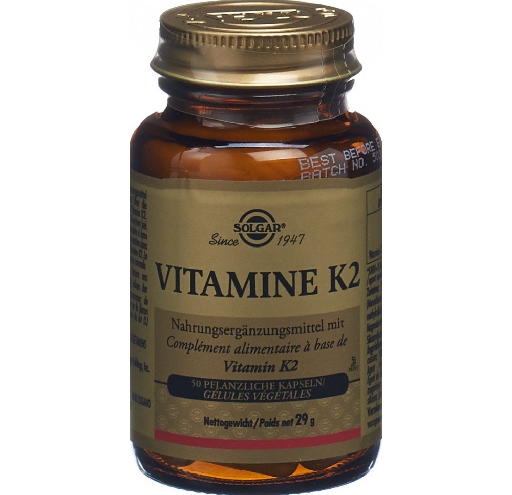 Solgar Vitamine K2 caps fl 50 pce