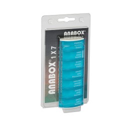 ANABOX distributeur médicaments 1x7 turquoise