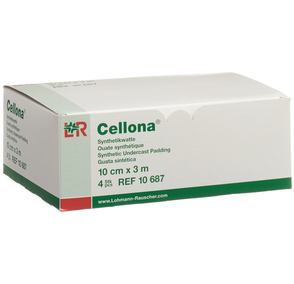 CELLONA ouate synthét 10cmx3m blanc rouleau 4 pce CELLONA ouate synthét 10cmx3m blanc rouleau 4 pce