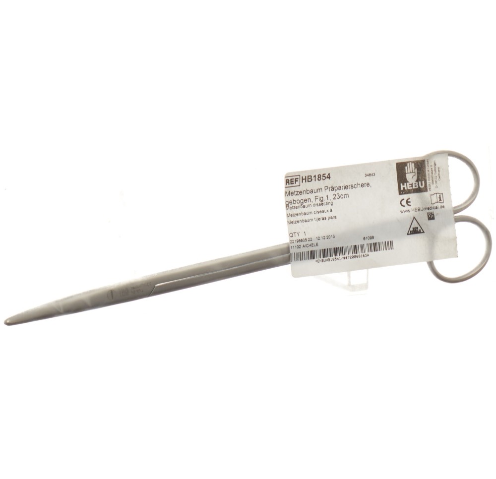 BUTSCH ciseaux Metzenbaum 23cm courbé