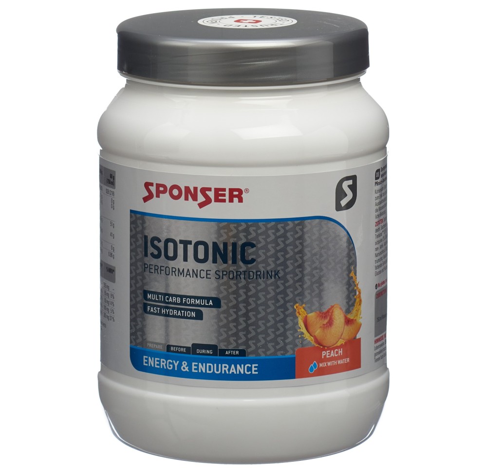 SPONSER Isotonic Peach bte 1000 g SPONSER Isotonic Peach bte 1000 g