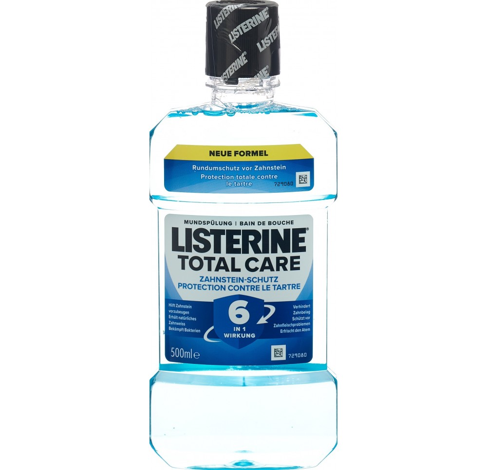 Listerine Total Care bain de bouche protection anti-tart fl 500 ml