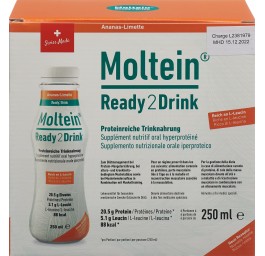 Moltein Ready2Drink ananas limette 6 fl 250 ml