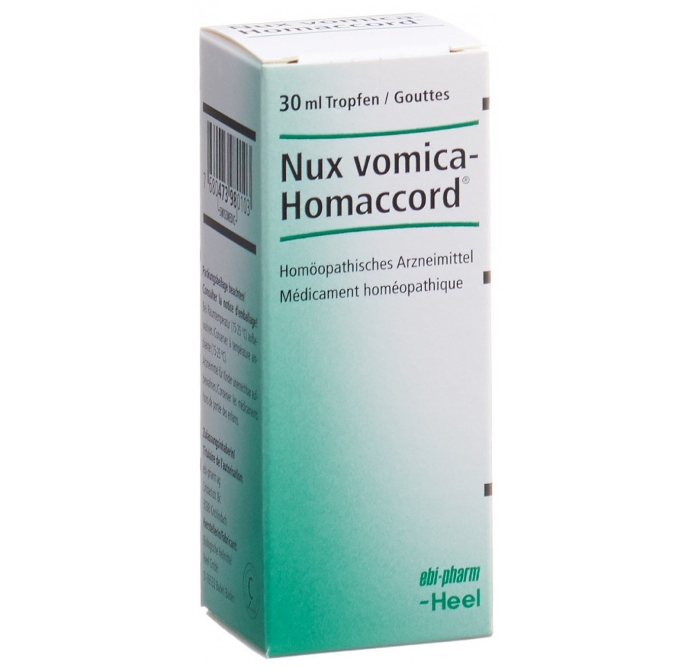 HOMACCORD nux vomica gouttes fl 30 ml