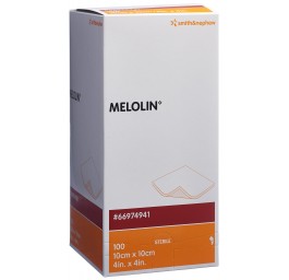 MELOLIN compr absorbante 10x10cm stérile 100 sach