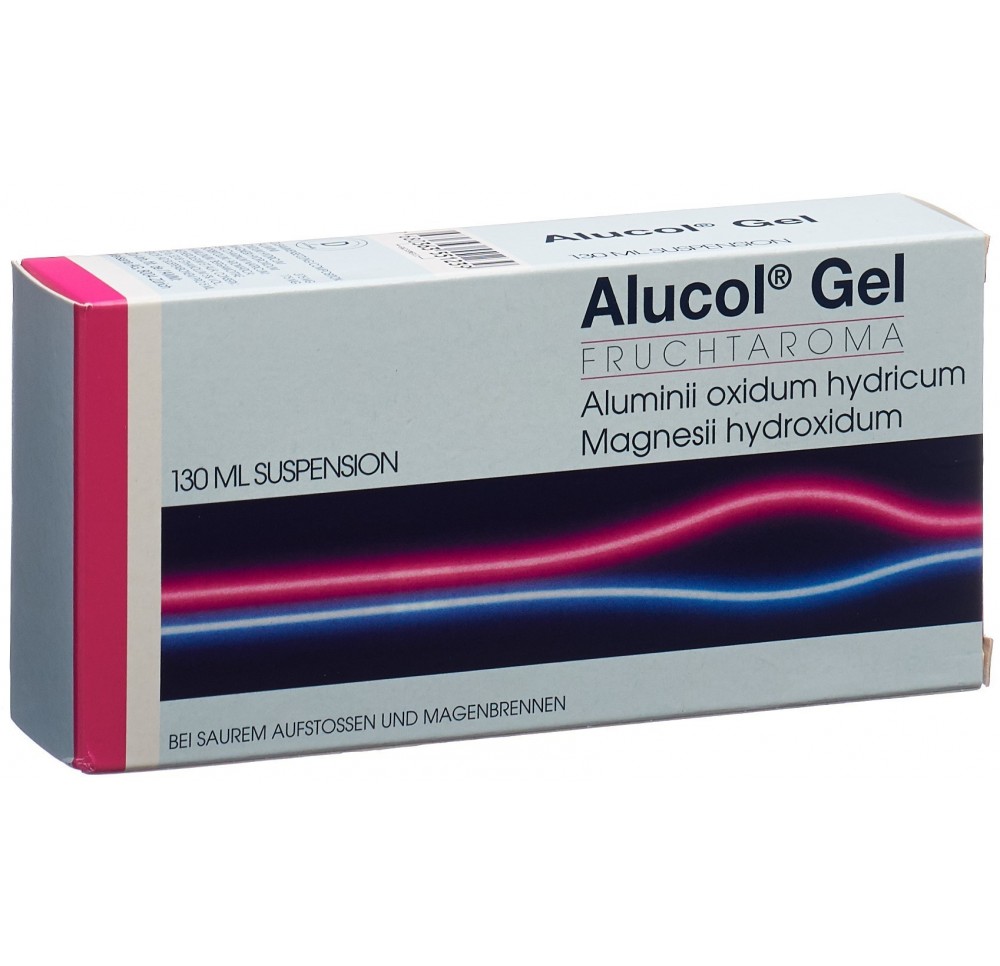 ALUCOL Gel susp fruit fl 130 ml