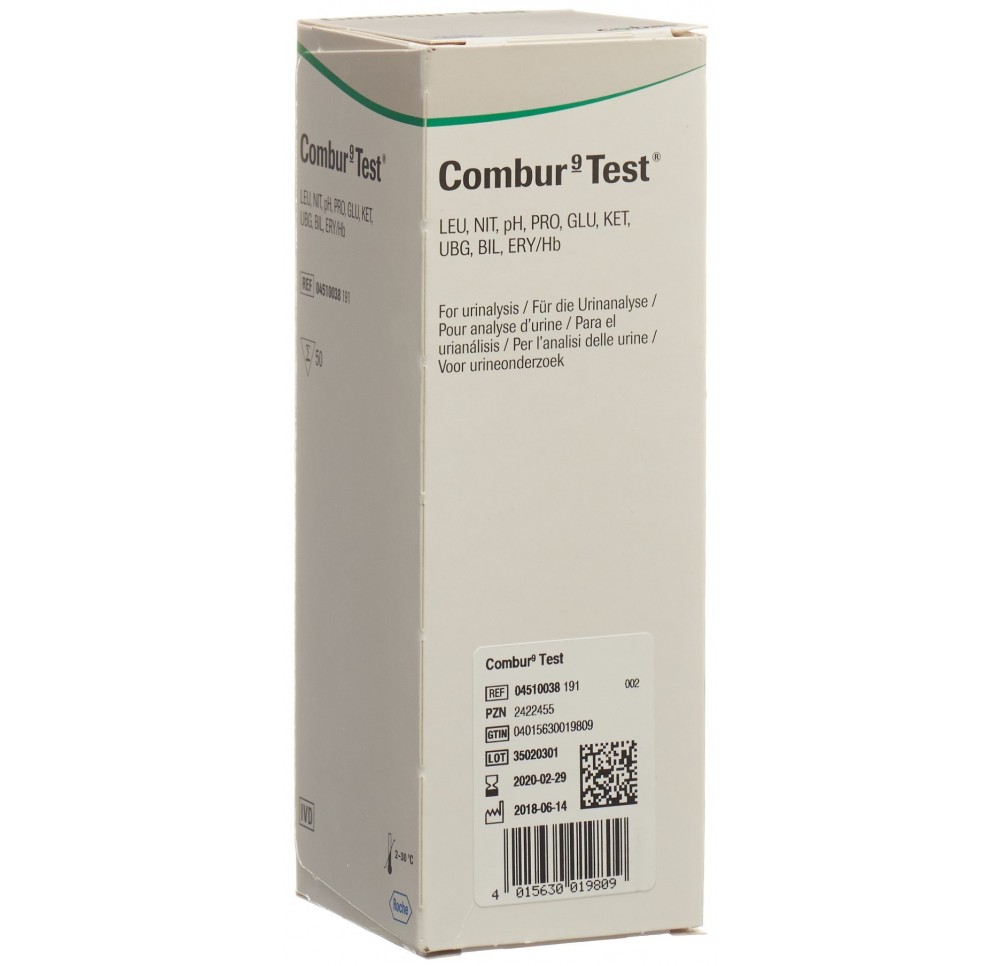 COMBUR 9 TEST bandelettes 50 pce