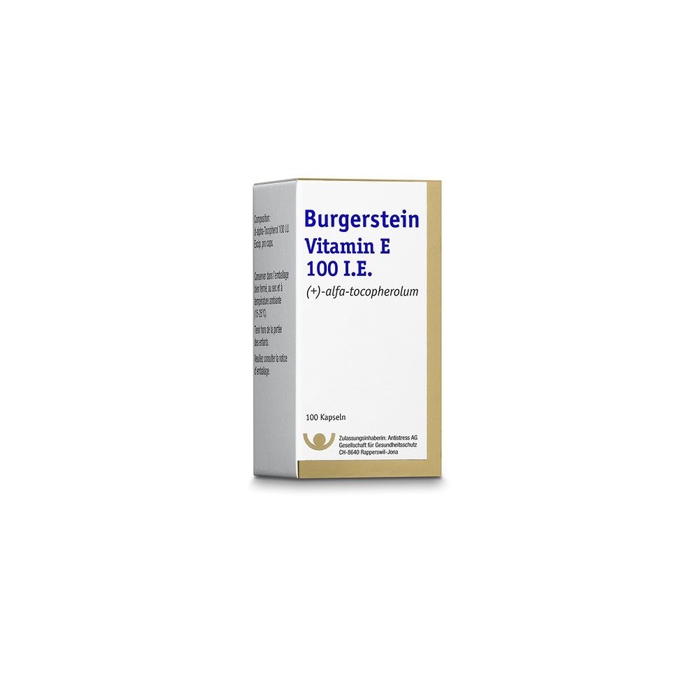 BURGERSTEIN Vitamin E caps moll 100 UI bte 100 pce