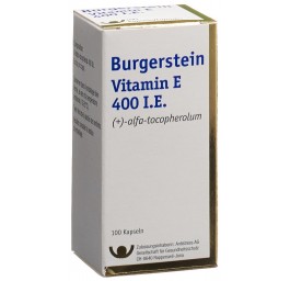 BURGERSTEIN Vitamin E caps moll 400 UI bte 100 pce