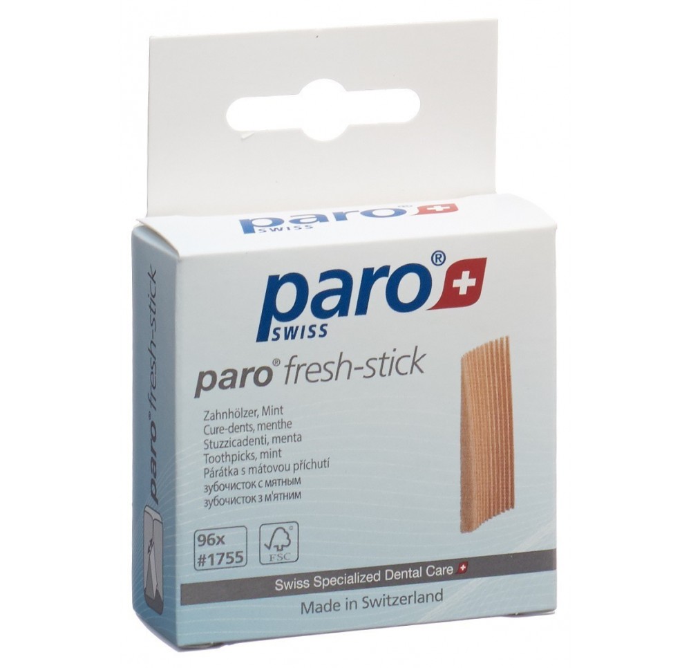 PARO fresh sticks cure dents moyen mint 96 pce