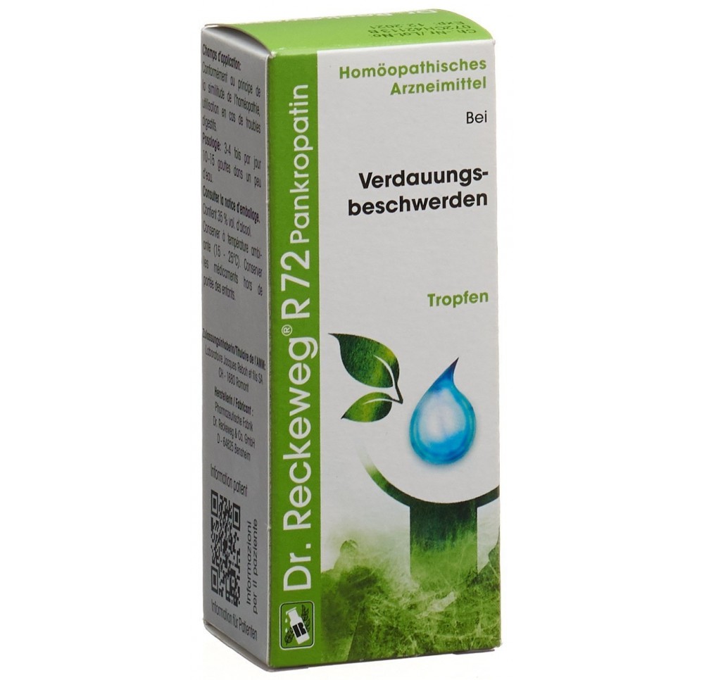 RECKEWEG R72 Pankropatin gouttes fl 50 ml