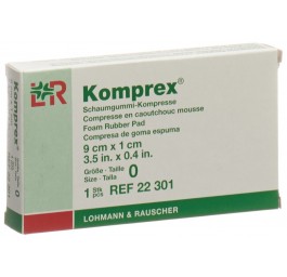 KOMPREX compr caoutchouc mousse 9x5x1cm