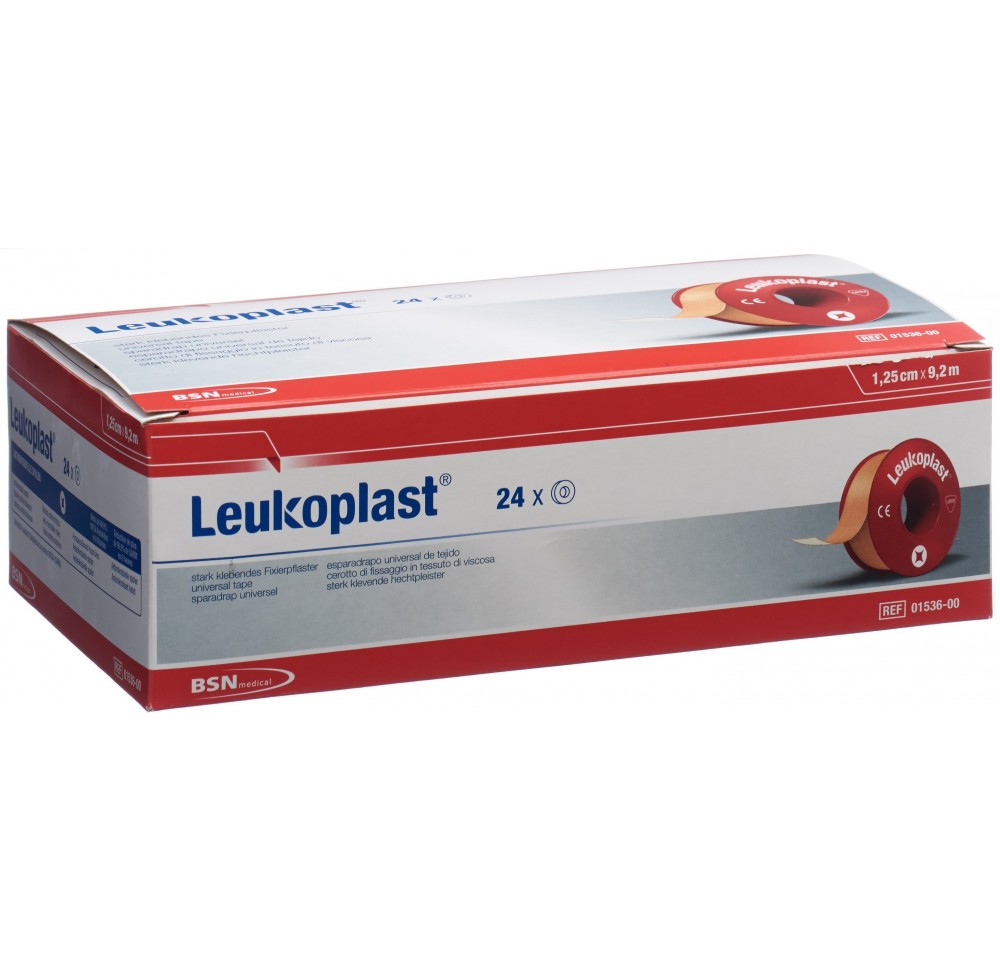 LEUKOPLAST sparadrap 9.2mx1.25cm ch s ann 24 pce