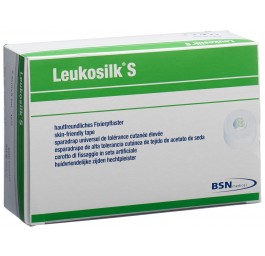 LEUKOSILK S sparadrap 9.2mx2.5cm blanc 12 pce