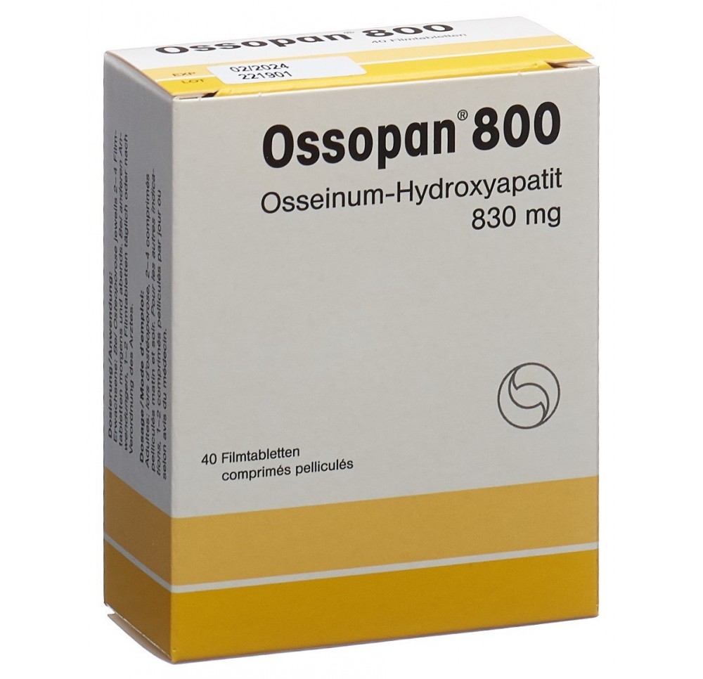 OSSOPAN cpr pell 830 mg 40 pce