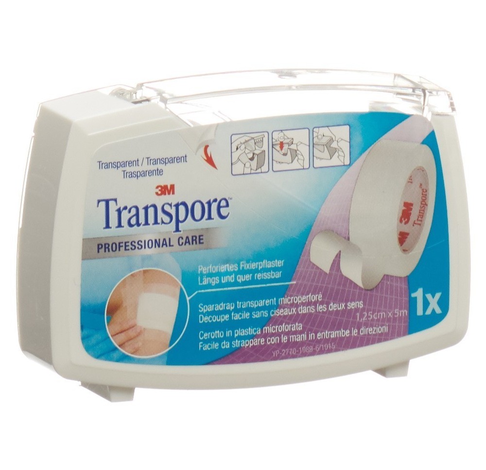 3M TRANSPORE sparadrap 5mx12.5mm