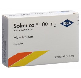 SOLMUCOL gran 100 mg s sucre 20 sach 1.5 g