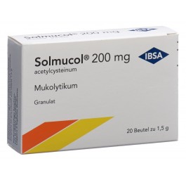 SOLMUCOL gran 200 mg s sucre 20 sach 1.5 g