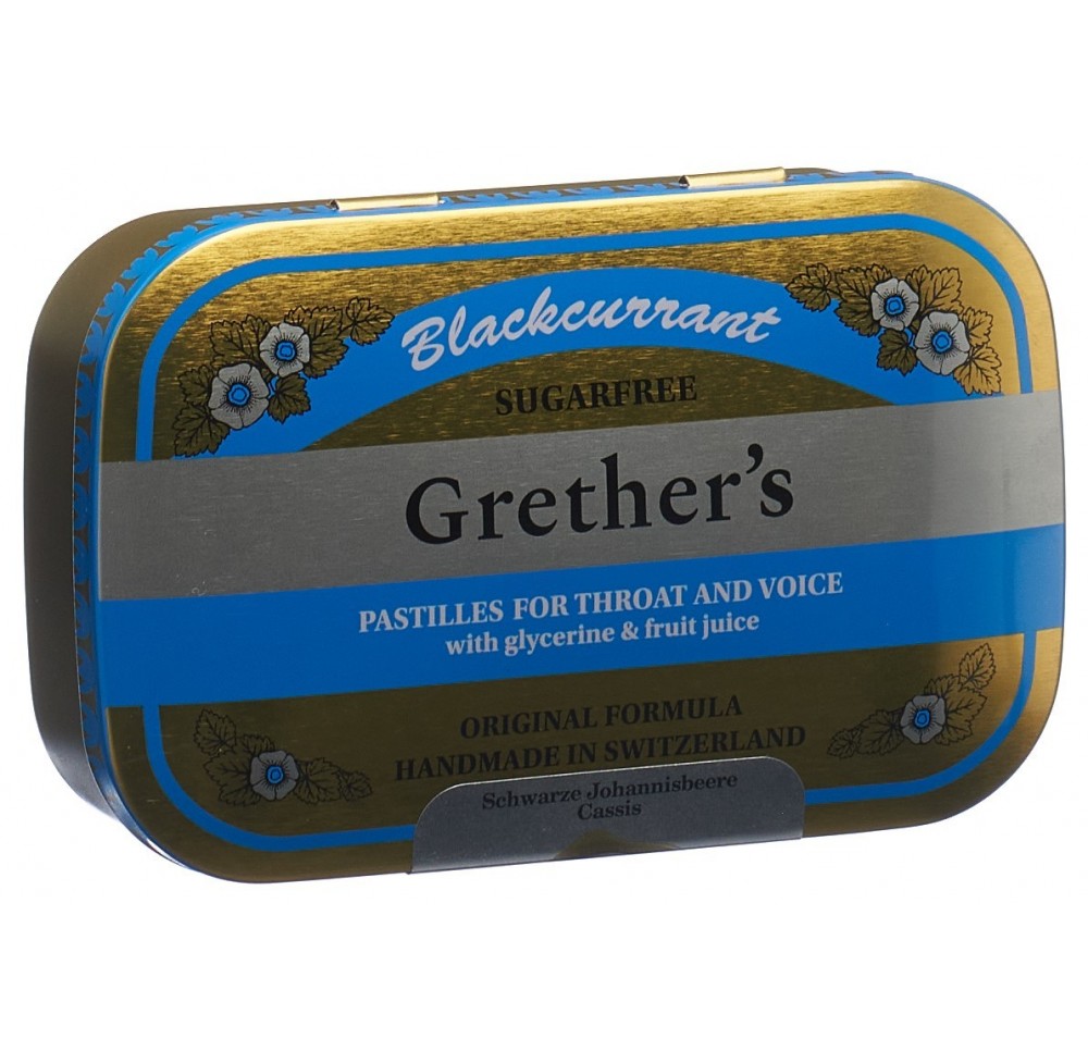 GRETHERS Blackcurrant past s suc bte 110 g