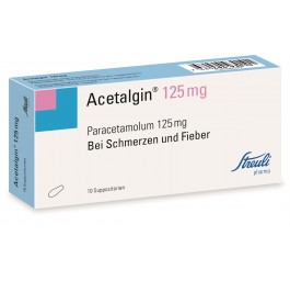 ACETALGINE supp 125 mg 10 pce