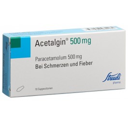 ACETALGINE supp 500 mg 10 pce