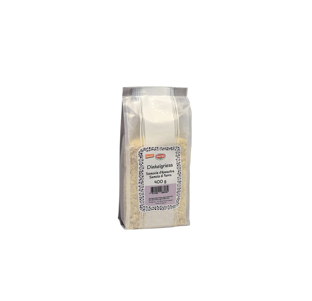 MORGA semoule d'épeautre bio demeter sach 400 g MORGA semoule d'épeautre bio demeter sach 400 g