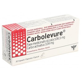 CARBOLEVURE caps adult 30 pce