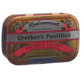 GRETHERS Redcurrant pastilles sans sucre bte 110 g