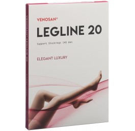 VENOSAN LEGLINE 20 a-d S black 1 paire