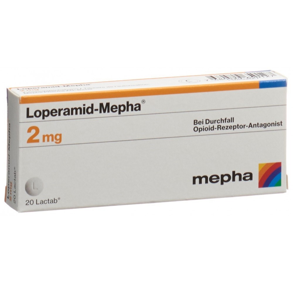 LOPERAMID Mepha Lactab 2 mg 20 pce