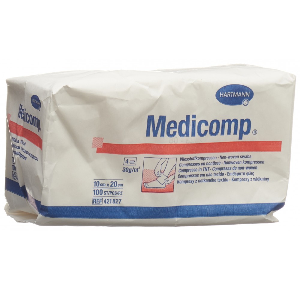 MEDICOMP compr vlies 10x20cm n st 100 pce