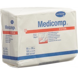 MEDICOMP EXTRA compr vlies 10x20cm n st 100 pce