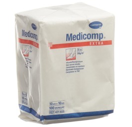 MEDICOMP EXTRA compr vlies 10x10cm n st 100 pce