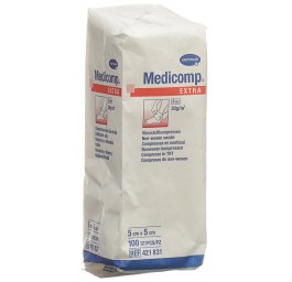 MEDICOMP EXTRA compr vlies 5x5cm n st 100 pce