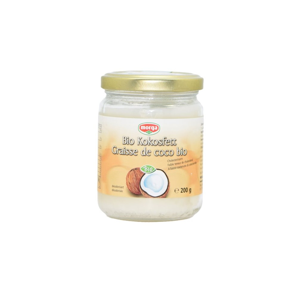 MORGA graisse de coco Bio 200 g MORGA graisse de coco Bio 200 g