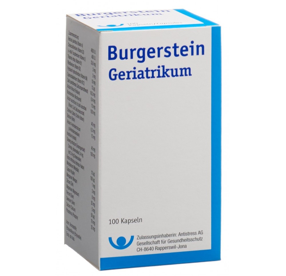 BURGERSTEIN Geriatricum caps 100 pce