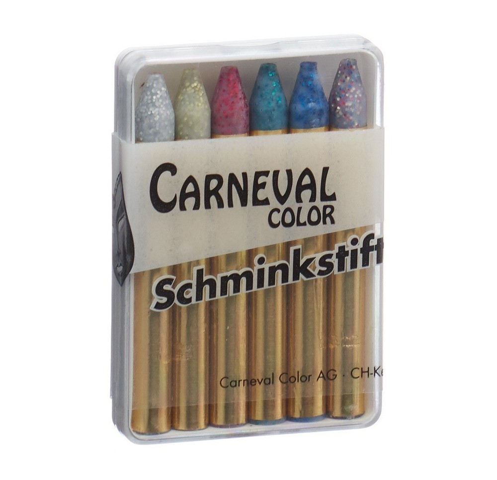 CARNEVAL COLOR crayons far de grimage scint 6 pce