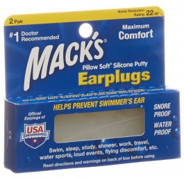 MACKS Earplugs transparent 2 paire