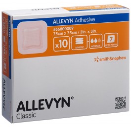 ALLEVYN ADHESIVE pansem adhésif 7.5x7.5cm 10 pce