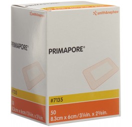 PRIMAPORE pansement adhésif 8.3x6cm stérile 50 pce