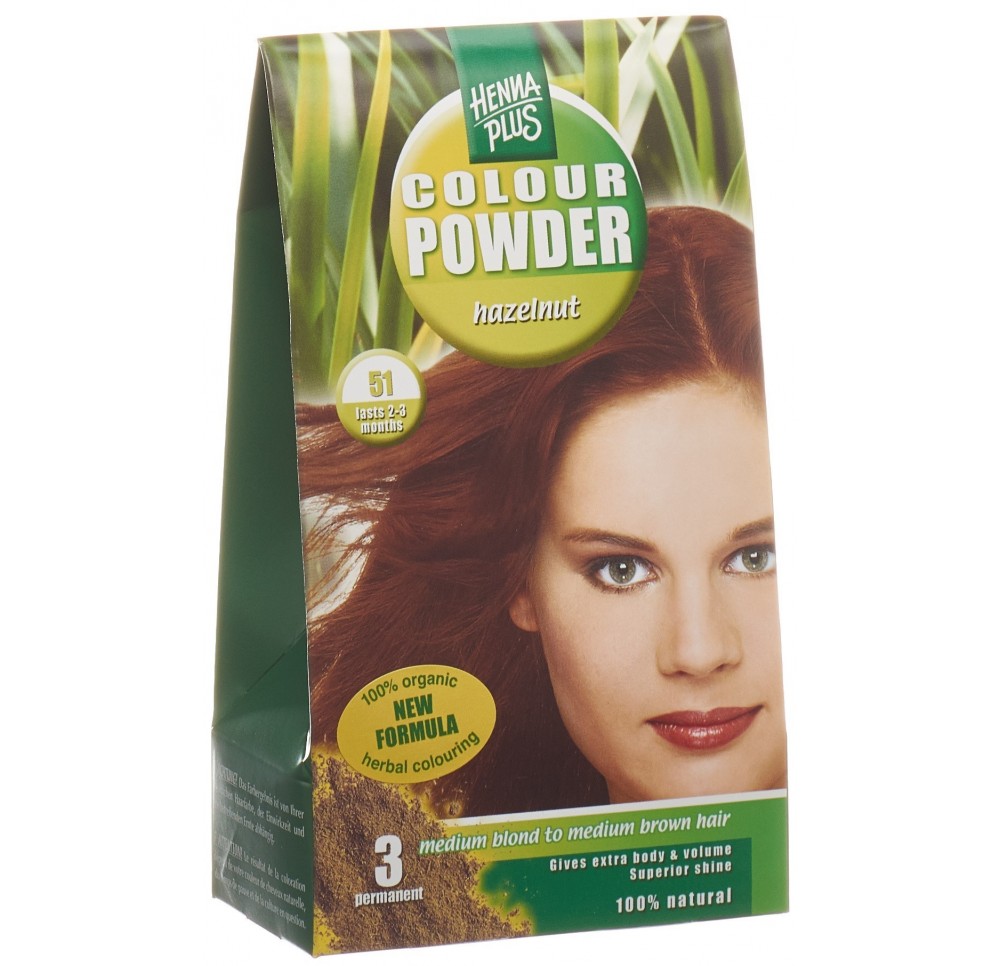 HENNA PLUS colour powder 51 noisette 100 g