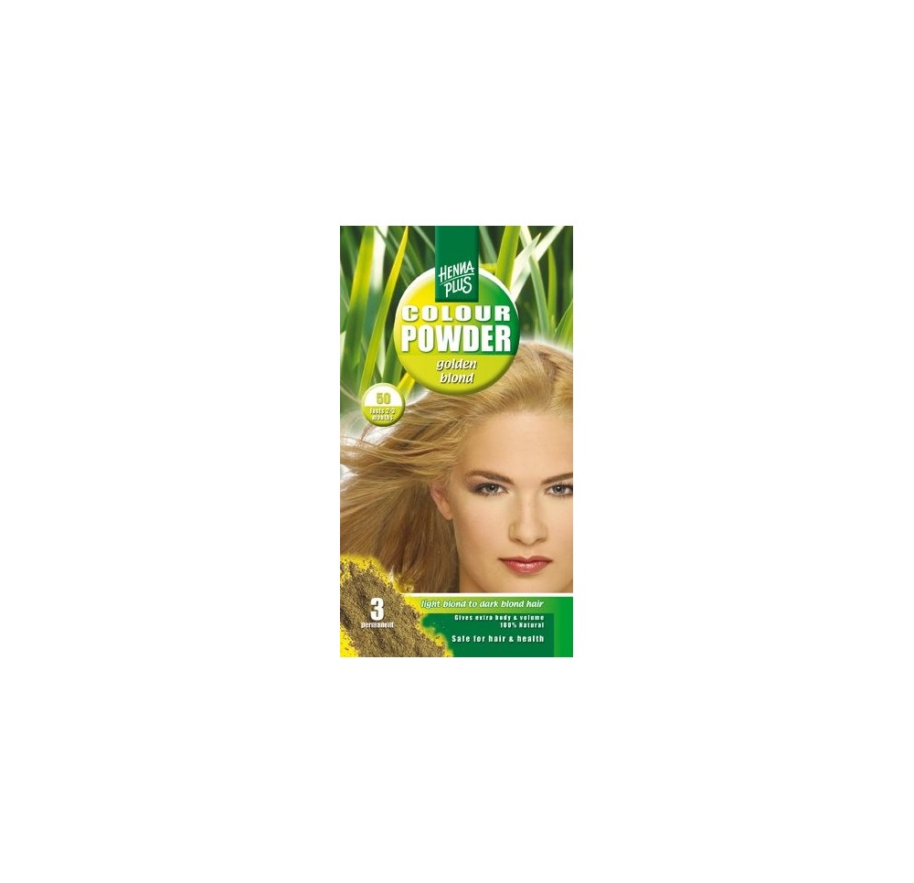 HENNA PLUS colour powder 50 blond doré 100 g