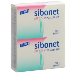 SIBONET savon pH 5.5 hypoallérgenique 2 x 100 g