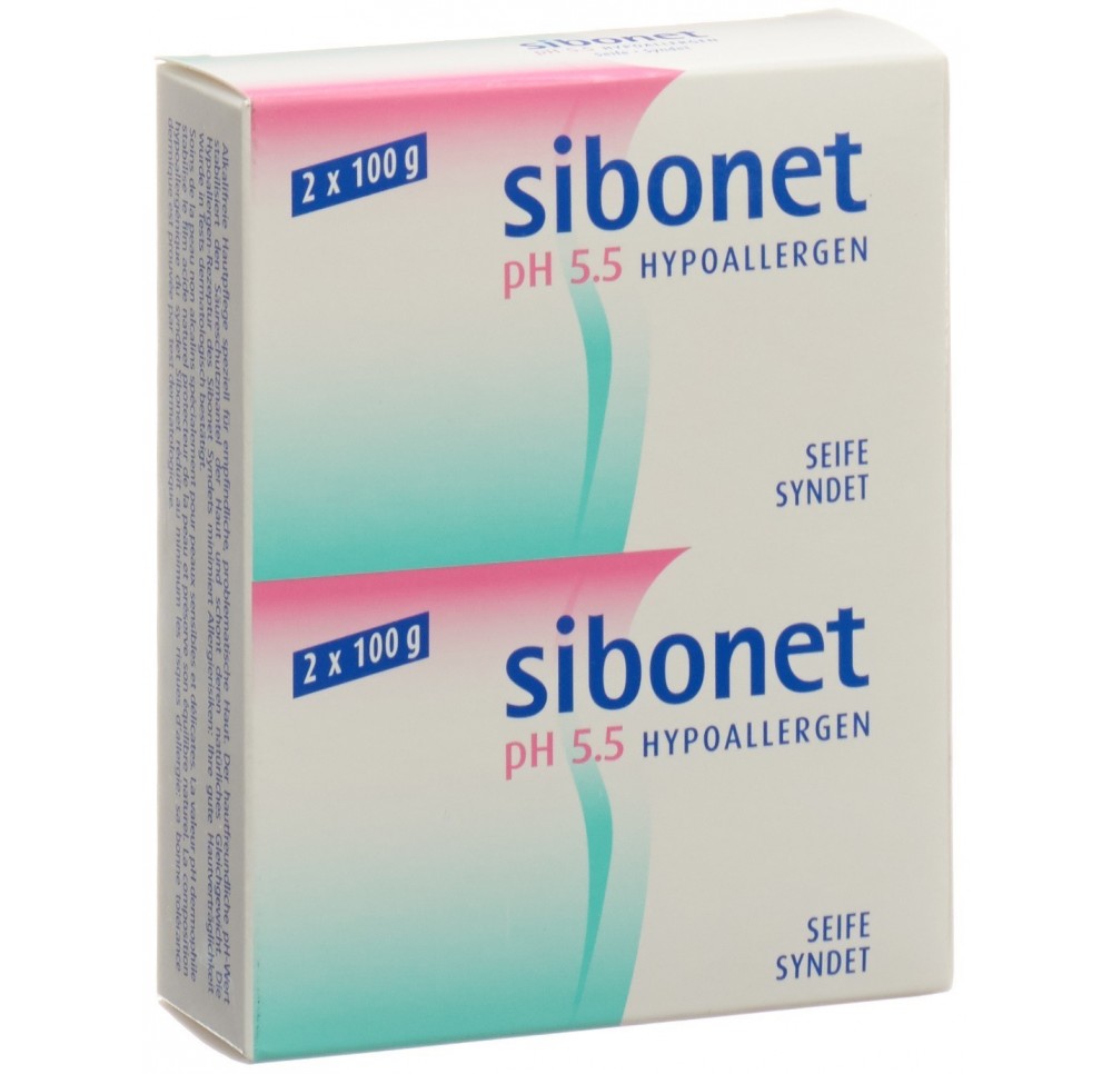 SIBONET savon pH 5.5 hypoallérgenique 2 x 100 g