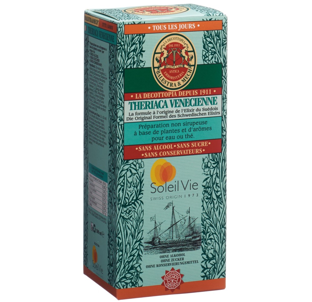 SOLEIL VIE Theriaca Vénécienne élix suédois 500 ml SOLEIL VIE Theriaca Vénécienne élix suédois 500 ml