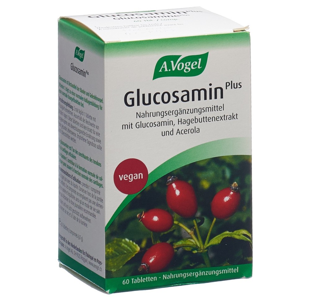 VOGEL glucosamine plus cpr à l'ext cynorrh 60 pce